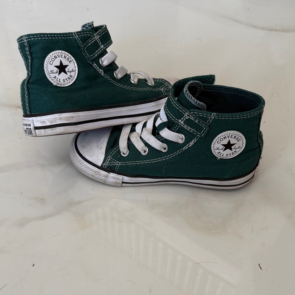 Converse Kids High-Top Sneakers - Dark Green